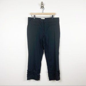 NWT Anthropologie Elevenses Ruffle Ankle Pants